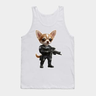 Tactical chihuahua Tank Top